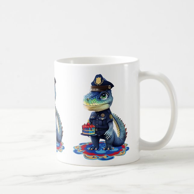 Födelsedags Patrull Alligator Kaffemugg (Höger)