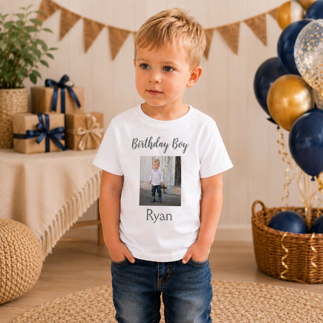 Födelsedags Pojk Foto T Shirt (Skapare uppladdad)
