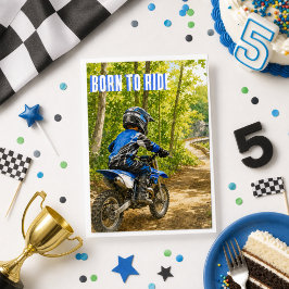 Födelsedags Pojkar Dirt Bike Motocross Hälsning Kort