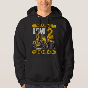 Födelsedags Pojke 2 Konstruktion 2:a Födelsedagen Hoodie