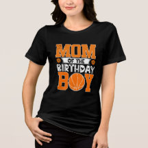 Födelsedags Pojke Basket T-Shirt för Mamma
