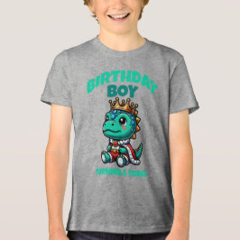 Födelsedags Pojke Dinosaurie T-Shirt - Anpassa Åld