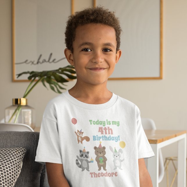 Födelsedags Pojke för Festdjur T Shirt (Skapare uppladdad)