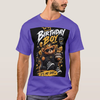 Födelsedags pojke T-shirt design – Cool Teddy Bear