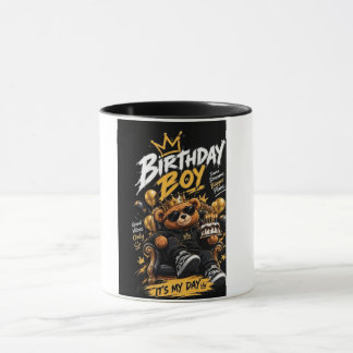 Födelsedags Pojke Teddybjörn Mugg Design