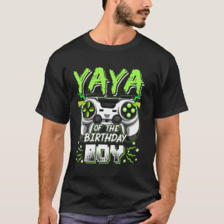 Födelsedags Pojkens Yaya Datorspel Födelsedagsfest T Shirt