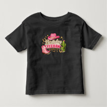 Födelsedags-Shirt för Små Flickor med Yeehaw | Ros
