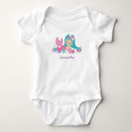Födelsedags Självklart Mermaid Party Baby Onesie T Shirt