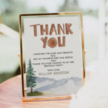 Födelsedags Skogs Tacksamhetskort