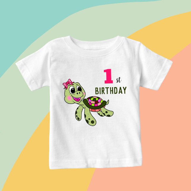 Födelsedags sköldpadda  t shirt (Skapare uppladdad)