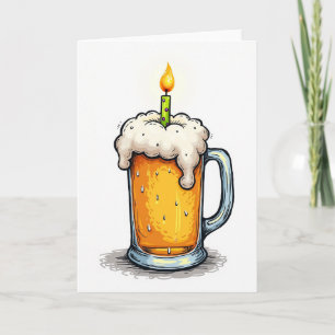 Födelsedags Skumdrink Kort