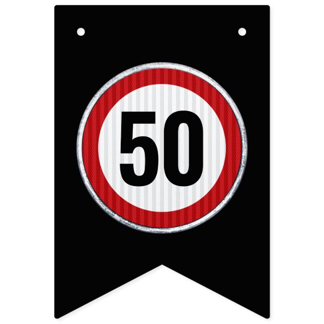 Födelsedags Speed Limit skylt - ALDER (Första flaggan)