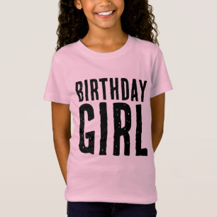 FÖDELSEDAGS T-SHIRT FLIKOR ROSA