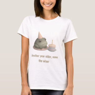 Födelsedags T-Shirt för Groda - Ett år äldre, inte