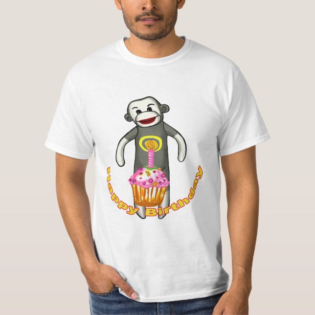 Födelsedags t-shirt med strumpapa (Framsida)
