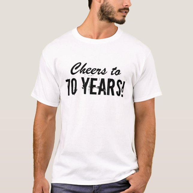Födelsedags t-shirts för män 70 år (Framsida)