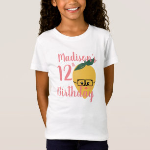 Födelsedags T-shirts med Citronmotiv för Flickor