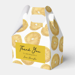 Födelsedags Tacksamhet Presentlådor (Citron)