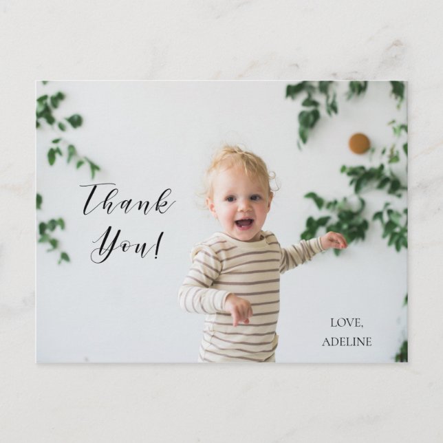 Födelsedags Tacksamhets Foto Postkort Vykort (Framsida)