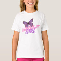 Födelsedags tjej t-shirt