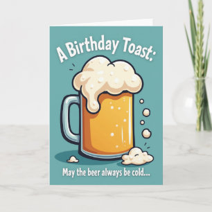 Födelsedags Toast Mugg Kort