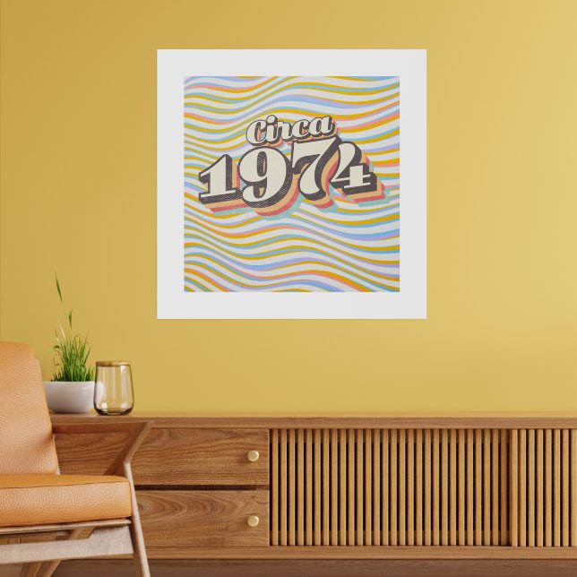 Födelsedagsår - Cirka 1974 Poster (Vardagsrum 2)
