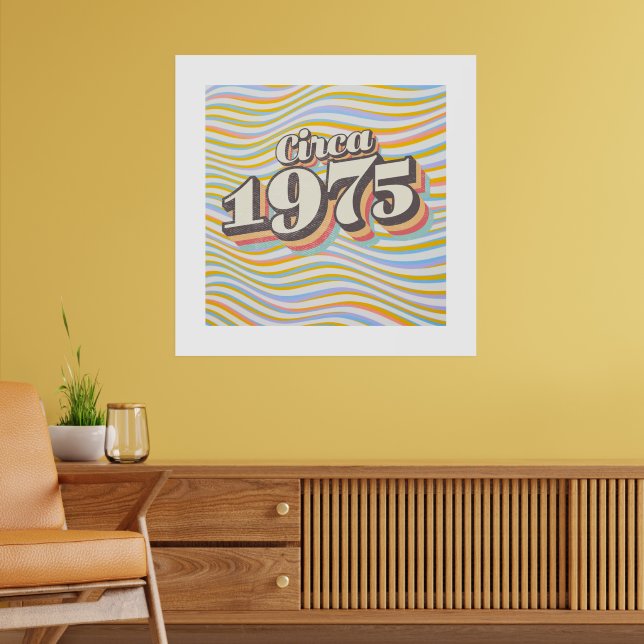 Födelsedagsår - Cirka 1975 Poster (Vardagsrum 2)