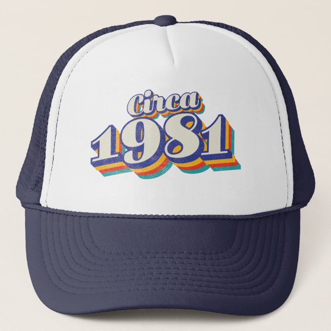 Födelsedagsår - Cirka 1981 Keps (Framsida)