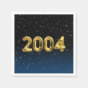 Födelsedagsballonger 2004 i stenar pappersservett