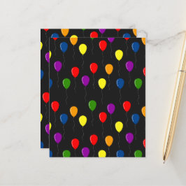 Födelsedagsballonger Färgglatt Scrapbookpapper