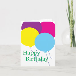 Födelsedagsballonger Kort