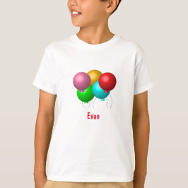 Födelsedagsballonger med Namn Tee
