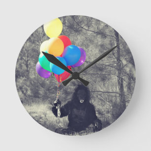 födelsedagsballonger rund klocka