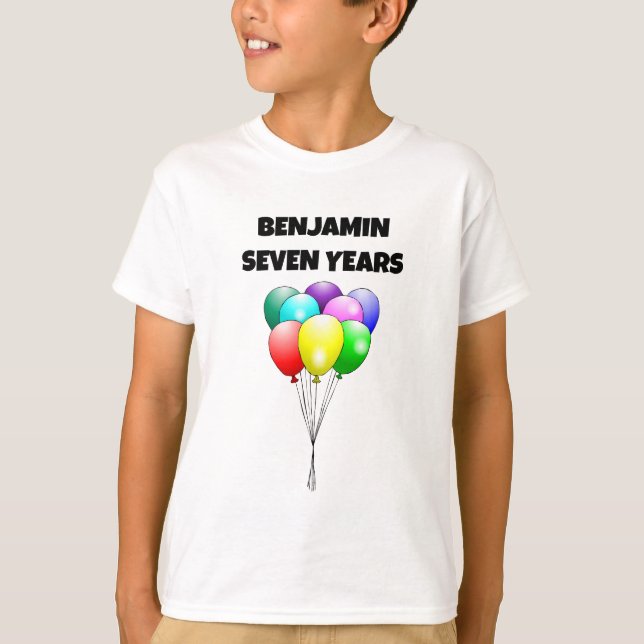 Födelsedagsballonger T Shirt (Framsida)