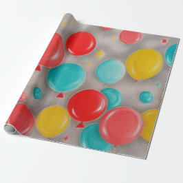 Födelsedagsballonginslagning Presentpapper