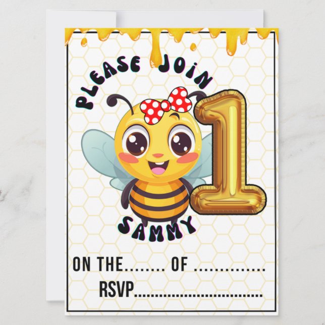 Födelsedagsbarn Inbjudningar (Framsida)