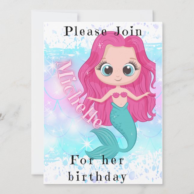 Födelsedagsbarn Inbjudningar (Framsida)