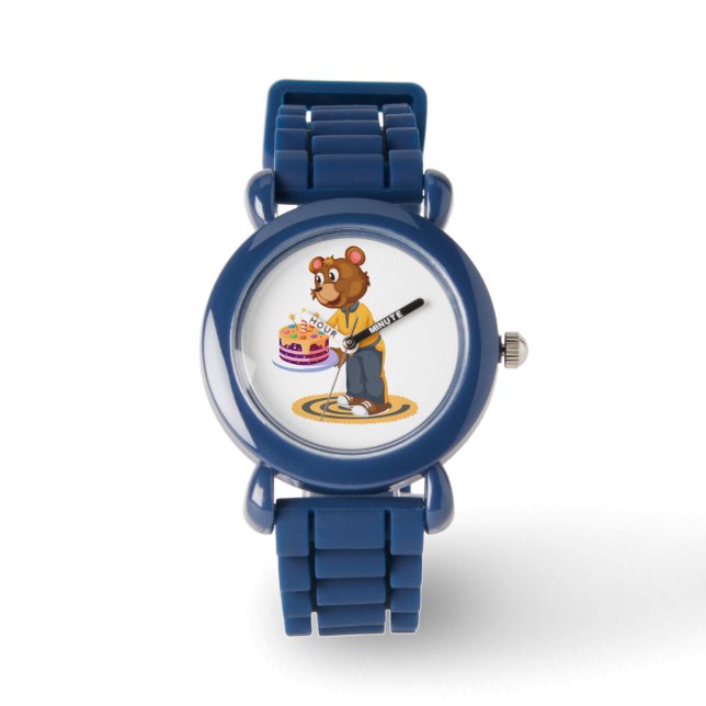 Födelsedagsbjörn Överraskning Armbandsur (Framsida)