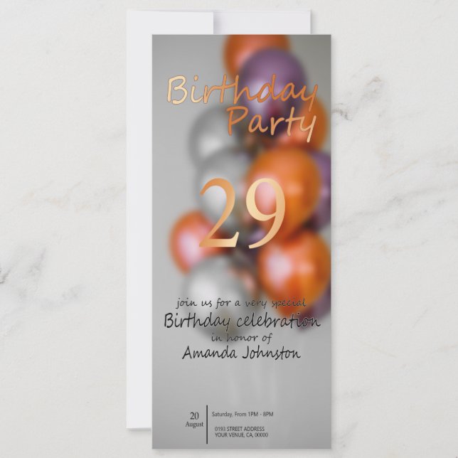 Födelsedagsbjudande (Framsida)