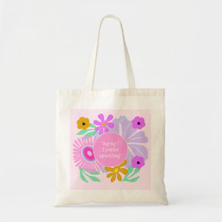 Födelsedagsblommig rosablommig citatålder Totebag Tygkasse