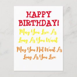 Födelsedagsbön Vykort