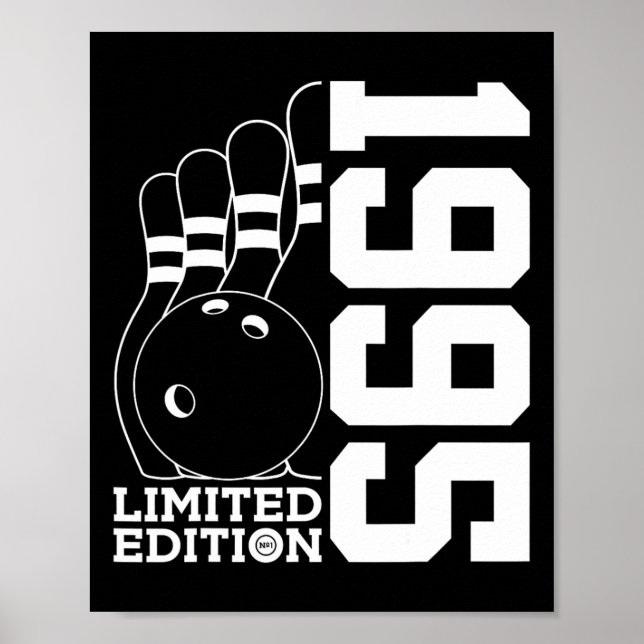 Födelsedagsbowling Limited Edition 1995  Poster (Framsidan)