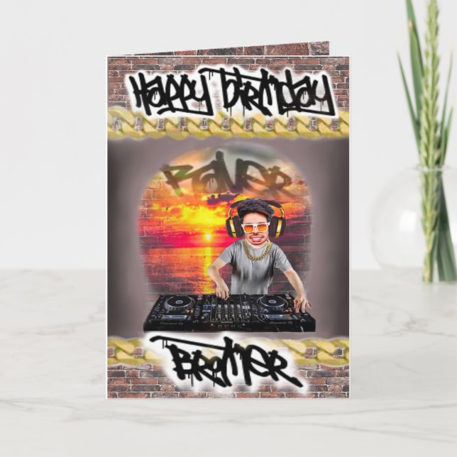 Födelsedagsbror Helgkort (Framsida)