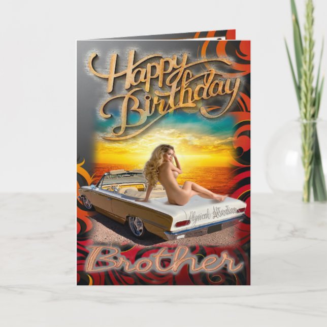 Födelsedagsbror Kort (Framsida)