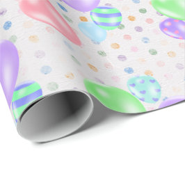 Födelsedagsbubblor på Pappra Polka dots Presentpapper