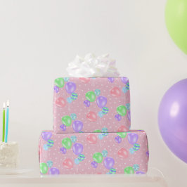 Födelsedagsbubblor på Pappra Polka dots Presentpapper