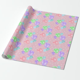 Födelsedagsbubblor på Pappra Polka dots Presentpapper