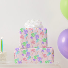Födelsedagsbubblor på Polka dots Presentpapper