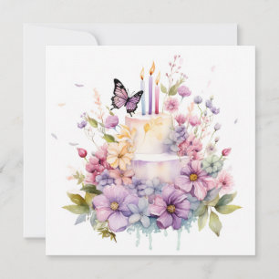 Födelsedagscharm: Förnyat Garden Birthday Card