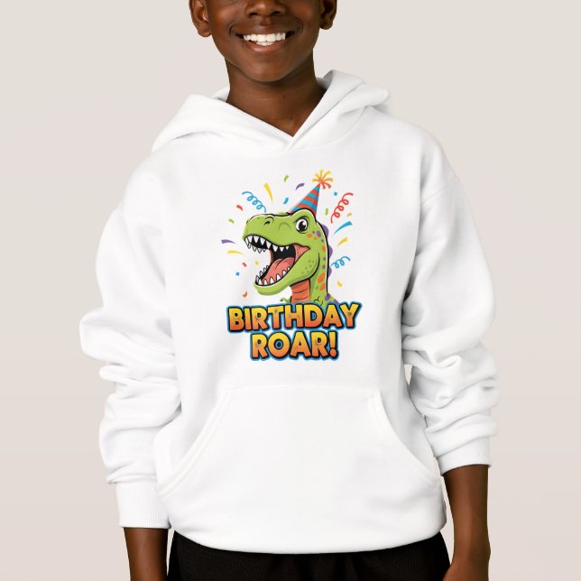 Födelsedagsdån Cute Dinosaur Födelsedagsfest Desig T Shirt (Framsida)